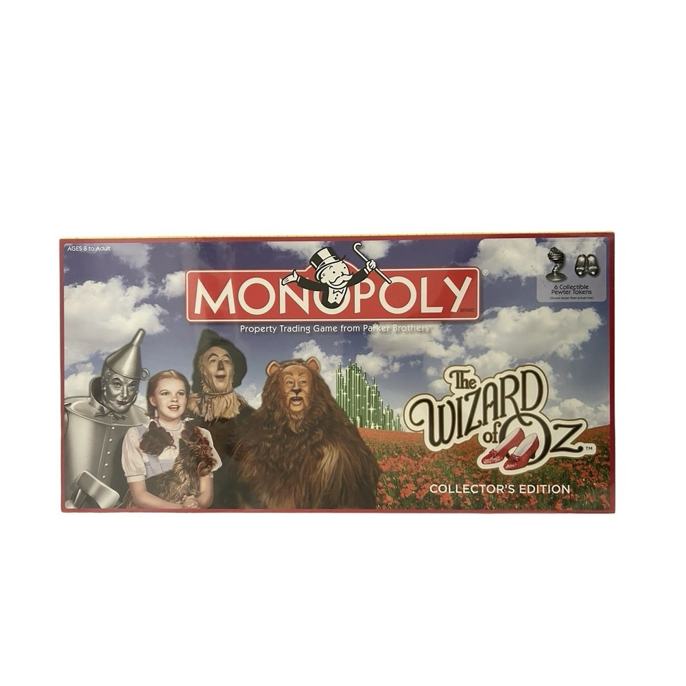 Wizard of Oz Monopoly Board Game 2008 Collectors Edition New / Sealed